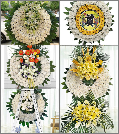 山西阳泉平定县东回镇中小川村花圈速递
